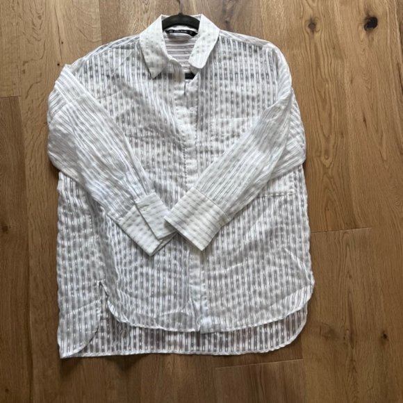 Zara button down shirt Size Small - Picture 4 of 10